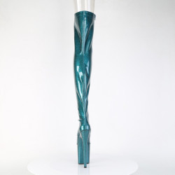 Pleaser FLAMINGO-3021GP Teal Glitter Patent Sale Women
