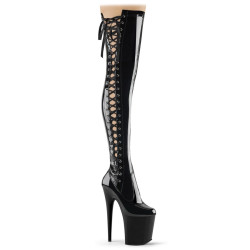 Pleaser FLAMINGO-3050 Laced Extreme Thigh High Boots