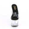Pleaser SKY-301 Black Insole High Heeled Platform Mules