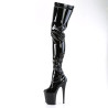 Pleaser FLAMINGO-4000 Black Platform Crotch High Boots