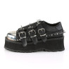 Demonia GRAVEDIGGER-03 Black Vegan Platform Men Shoes