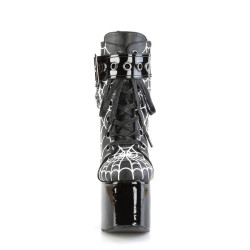 Demonia TORMENT-51 Black Vegan Platform Chunky Boots