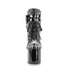 Demonia TORMENT-51 Black Vegan Platform Chunky Boots