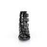 Demonia WARLOCK-70 Black Patent Winklepicker Men Boots