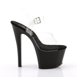 Pleaser SKY-308 Black Platform High Heeled Women Shoes