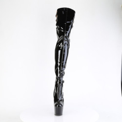 Pleaser ADORE-3055 Patent Platform Thigh High Boots
