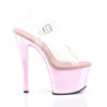 Pleaser SKY-308 Rose Chrome Platform High Heeled Shoes