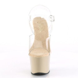 Pleaser SKY-308 Transparent Cream Sale Women