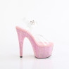 Pleaser BEJEWELED-708RRS Rose Strass Platform High Heels