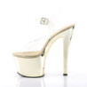 Pleaser SKY-308 Gold Chrome Platform High Heeled Shoes
