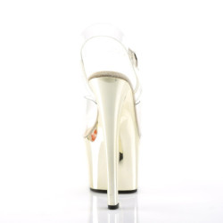 Pleaser SKY-308 Gold Chrome Platform High Heeled Shoes