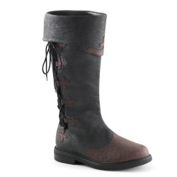 Funtasma CAPTAIN-110 Black Brown Vegan Men Boots