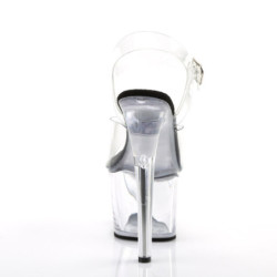 Pleaser SKY-308 Black Insole Platform High Heeled Shoes