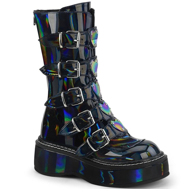 Demonia EMILY-330 Black Hologram Sale Women Demonia EMILY-330 Black Hologram Sale Women