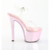 Pleaser SKY-308CHRS Rose Chrome Platform High Heels