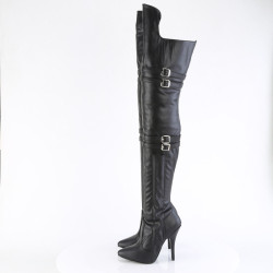 Pleaser SEDUCE-3080 Black Vegan Leather Sale Women