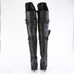 Pleaser SEDUCE-3080 Black Vegan Leather Sale Women