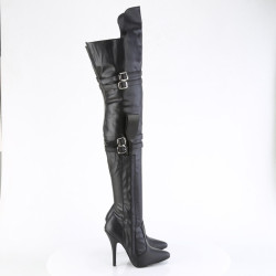 Pleaser SEDUCE-3080 Black Vegan Leather Sale Women