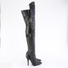 Pleaser SEDUCE-3080 Black Vegan Leather Sale Women