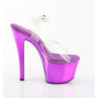 Pleaser SKY-308CHRS Purple Chrome Platform High Heels