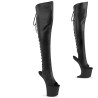Pleaser CRAZE-3019 Vegan Heelless Overknee Boots