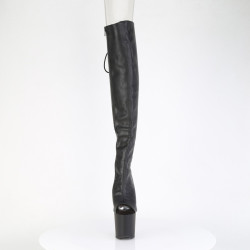 Pleaser CRAZE-3019 Vegan Heelless Overknee Boots