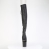 Pleaser CRAZE-3019 Vegan Heelless Overknee Boots