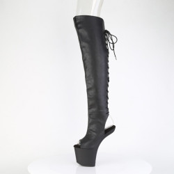 Pleaser CRAZE-3019 Vegan Heelless Overknee Boots