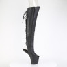 Pleaser CRAZE-3019 Vegan Heelless Overknee Boots