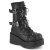 Demonia CUBBY-54 Black Vegan Leather Women Heels