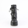 Demonia CUBBY-54 Black Vegan Leather Women Heels