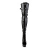 Pleaser DELIGHT-3025 Platform Overknee Laced Boots