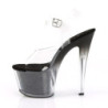 Pleaser SKY-308G-T Transparent Black Glitter Sale Women