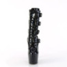 Pleaser ADORE-1046 Black Hologram Patentatching Boots