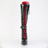 Devious INDULGE-2028 Black-Red Platform Fetish Boots