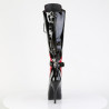 Devious INDULGE-2028 Black-Red Platform Fetish Boots