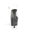 Pleaser SKY-308MG Black Platform High Heeled Pole Shoes