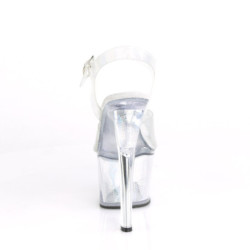 Pleaser SKY-308N Silver Hologram TSilver Sale Women