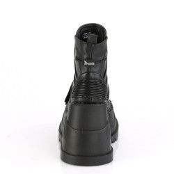 Demonia STOMP-13 Black Punk Goth Platform Wedge Boots