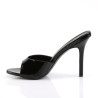 Pleaser CLASSIQUE-01 Black Patent High Heeled Mules