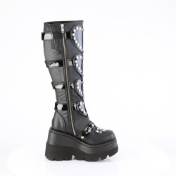 Demonia SHAKER-210 Black Vegan Leather Sale Women