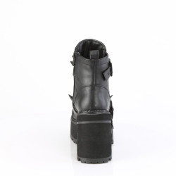 Demonia ASSAULT-72 Black Vegan Platform Women Boots