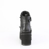Demonia ASSAULT-72 Black Vegan Platform Women Boots