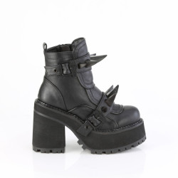 Demonia ASSAULT-72 Black Vegan Platform Women Boots