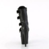 Pleaser ADORE-1046 Black Vegan Leather Ankle Boots