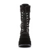 Demonia BEAR-202 Black Vegan Platform Women Boots
