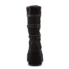 Demonia BEAR-202 Black Vegan Platform Women Boots