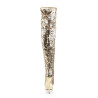 Pleaser BLONDIE-3011 Gold Sequins Thigh High Boots