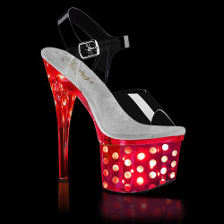 Pleaser DISCOLITE-708DOTS Light Up Platform High Heels