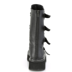 Demonia EMILY-322 Black Platform Buckle Boots Women